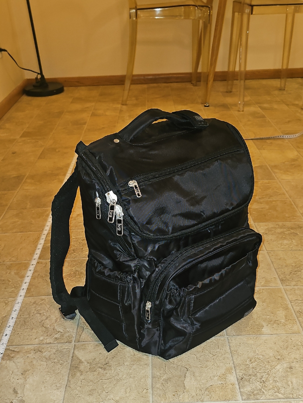 Lug Black Multi-Compartment Backpack